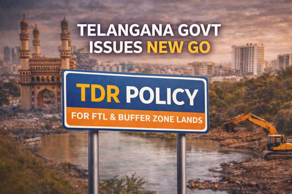 Telangana Govt Issues New GO on TDR for Lake, Nala & Buffer Zone Lands; Major Relief for Affected Landowners