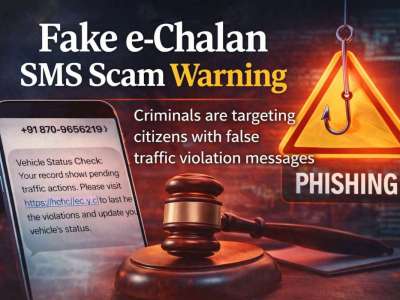 Fake e-Challan SMS Scam Targets Citizens, Police Warn Against Clicking Suspicious Links