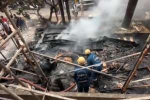 Furniture warehouse catches fire in Nampally