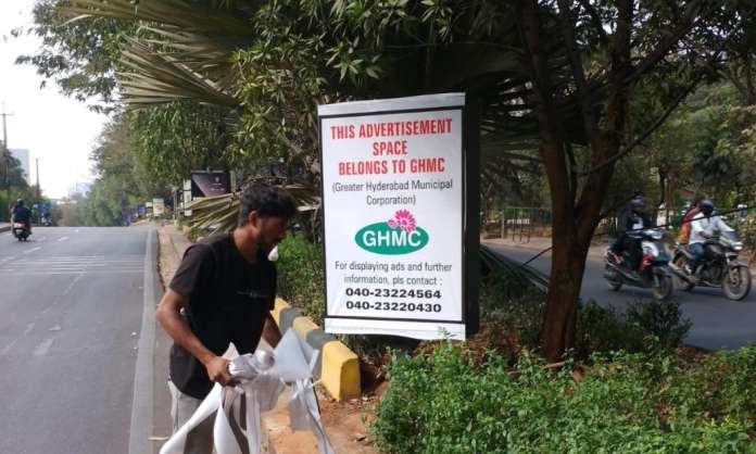 GHMC Cracks Down on Unauthorised Advertisements and Hoardings Across Hyderabad