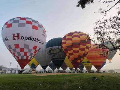 Hot Air Balloon Festival Launches Near Golconda Fort in Hyderabad
