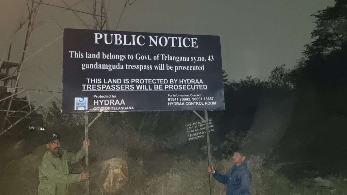 HYDRA Protects 12.17 Acres of Government Land Worth ₹1200 Crores in Gandhaguda