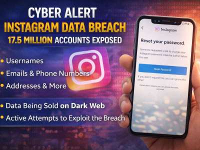 Cyber Alert: Instagram Data Breach Exposes Information of 17.5 Million Users