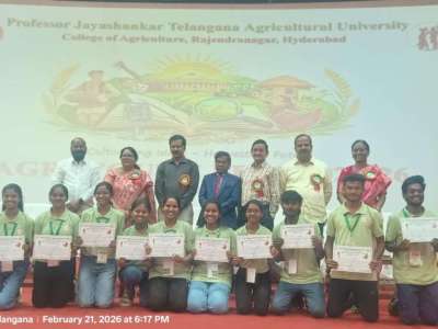 Adilabad Agricultural College Students Excel at State-Level Agri Youth Festival 2025-26