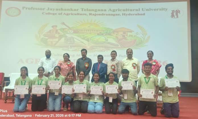 Adilabad Agricultural College Students Excel at State-Level Agri Youth Festival 2025-26