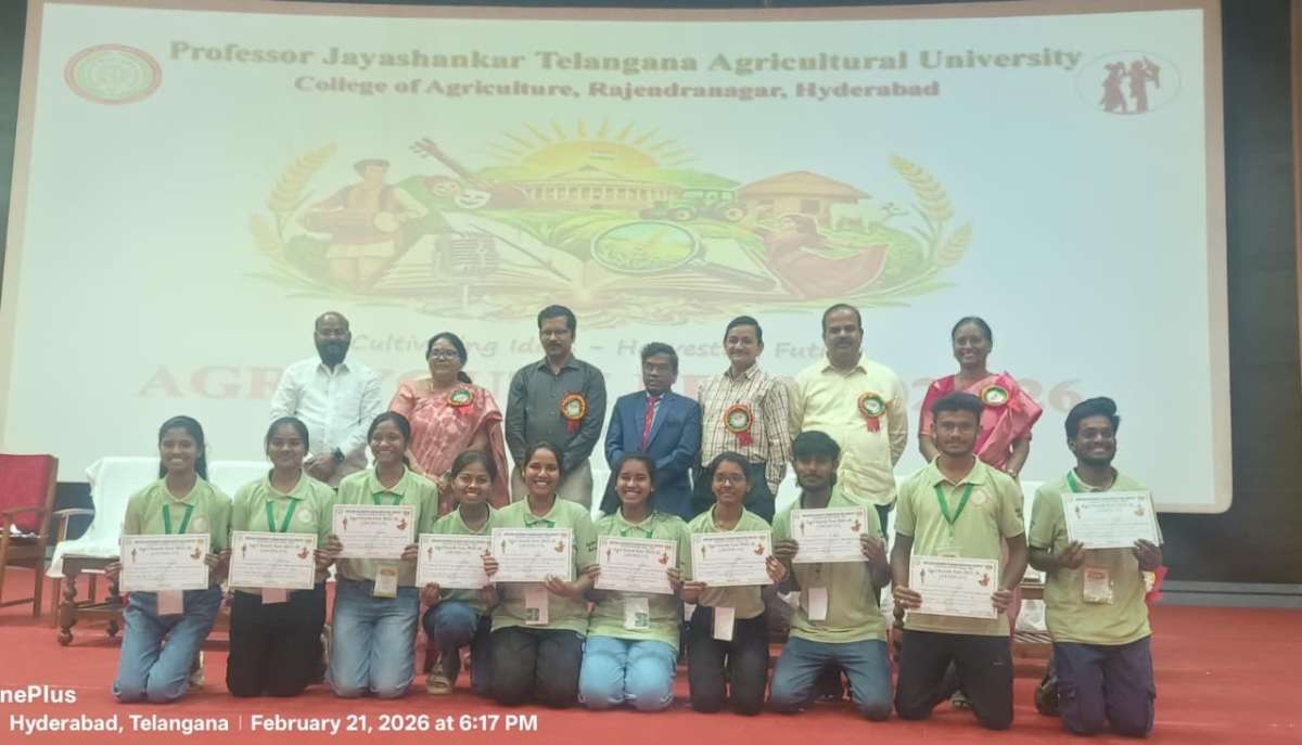 Adilabad Agricultural College Students Excel at State-Level Agri Youth Festival 2025-26