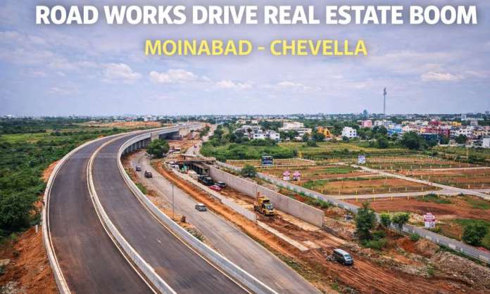 Road Expansion Triggers Real Estate Surge in Moinabad–Chevella Belt