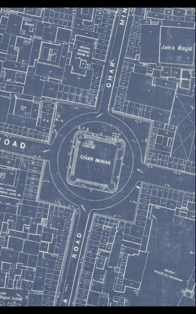 Old Survey Maps Reveal Historic Boundary Walls Around Charminar