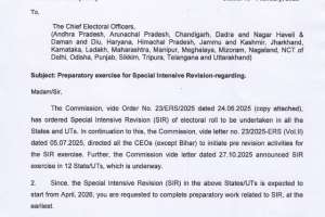 Telangana and Andhra Pradesh to Conduct SIR from April 2026