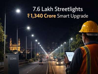 Hyderabad Plans ₹1,340 Crore Streetlight Overhaul; 7.6 Lakh Lights to Be Replaced Under Smart Upgrade
