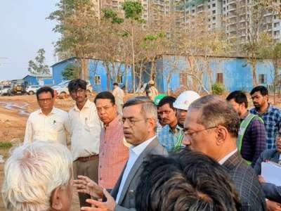 Chief Justice Inspects Site for High Court Judges’ Residential Villas at Rajendranagar