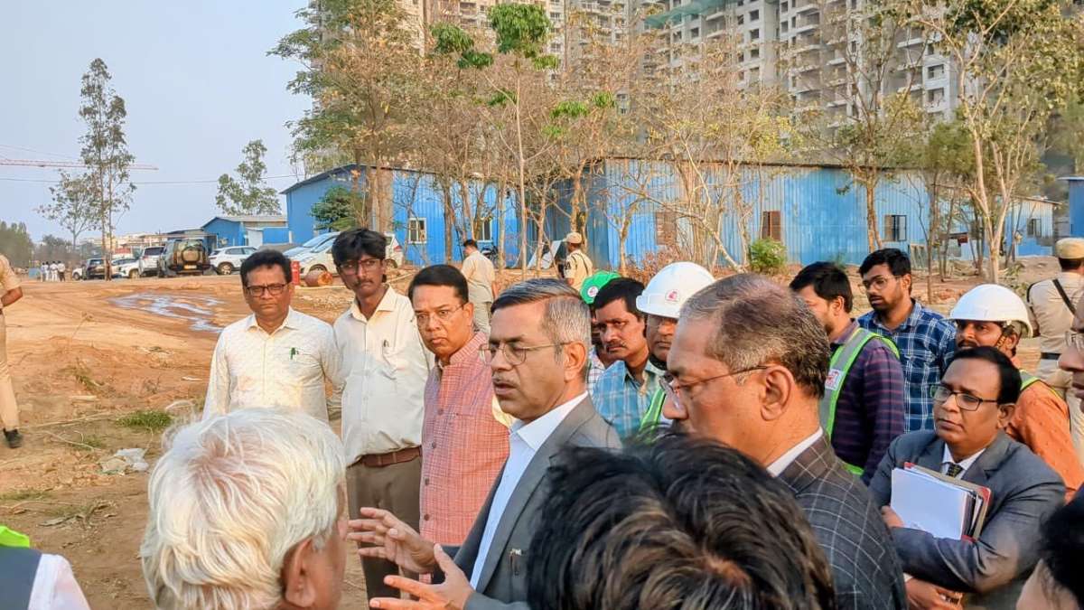 Chief Justice Inspects Site for High Court Judges’ Residential Villas at Rajendranagar