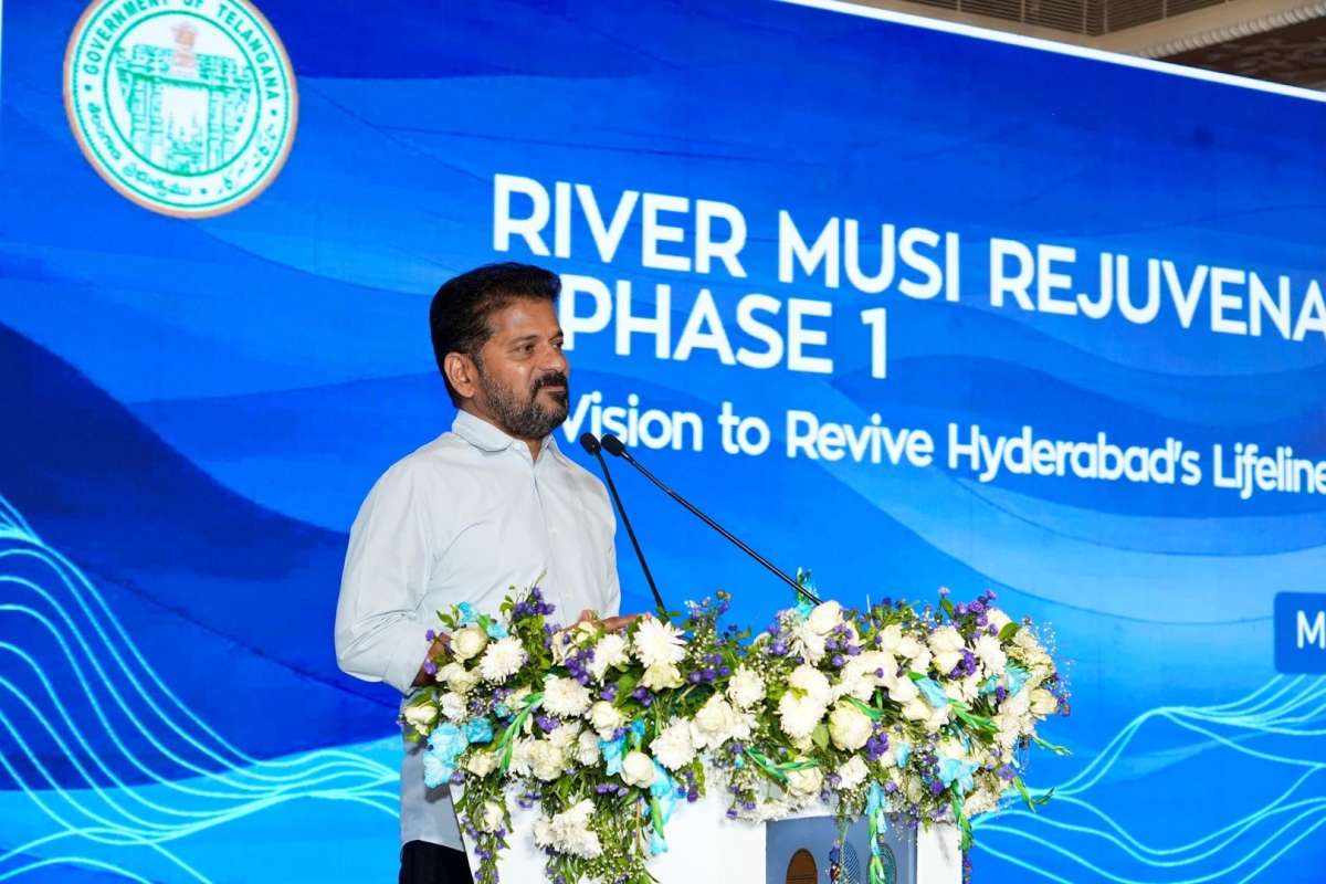 CM Revanth Reddy Defends Musi Rejuvenation Project Against Misinformation at Public Meet