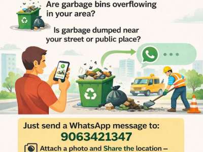 Cyberabad Municipal Corporation Launches WhatsApp Service for Garbage Complaints