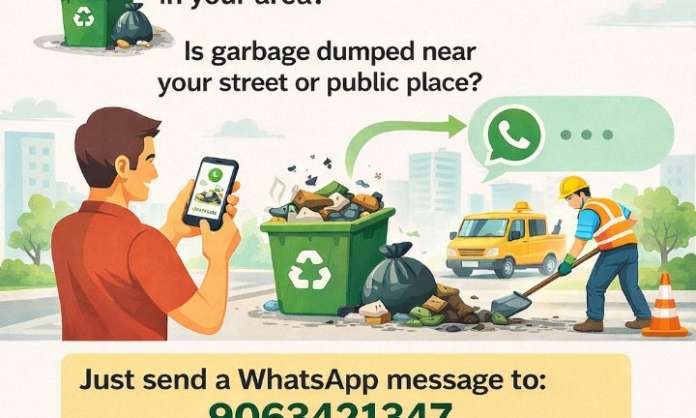 Cyberabad Municipal Corporation Launches WhatsApp Service for Garbage Complaints