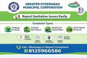 GHMC’s New WhatsApp Complaint Number Faces Technical Issues, Citizens Report Wrong Category Registration