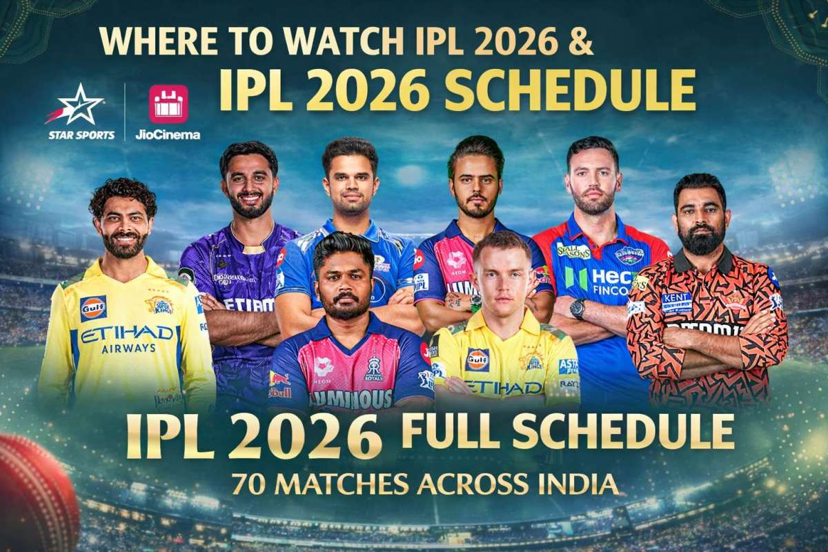 Where to Watch IPL 2026 & Full IPL 2026 Schedule