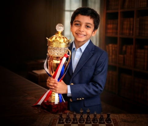 Narayana Schools Student Kshiv Chakave Ranks World No. 10 in Under-6 Chess