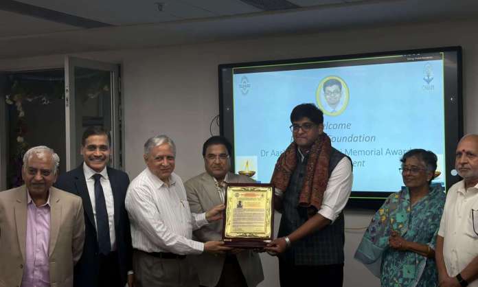PRASHO Foundation confers the Dr. Aashrai Sai Venkat Gudlavalleti Memorial Award 2026 on Dr. Lokesh Saini