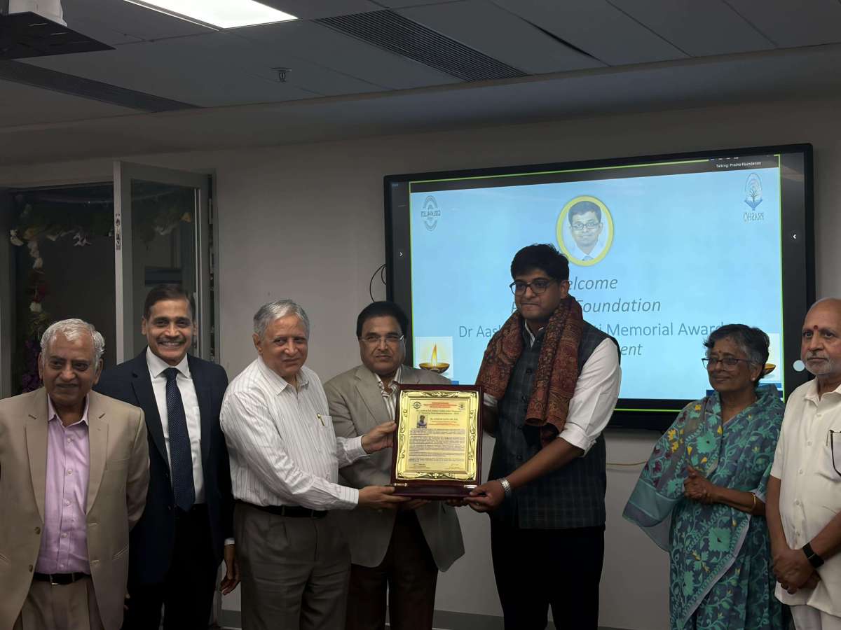 PRASHO Foundation confers the Dr. Aashrai Sai Venkat Gudlavalleti Memorial Award 2026 on Dr. Lokesh Saini