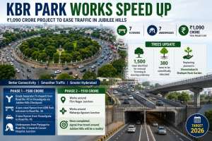 KBR Park Corridor Works Accelerated: ₹1,090 Crore Plan to Ease Traffic in Jubilee Hills