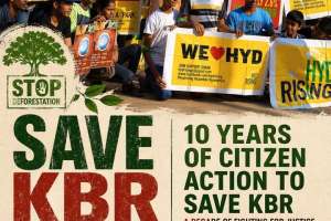 Citizens Protest to Save KBR Park: “We Don’t Want Another Delhi”