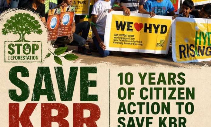 Citizens Protest to Save KBR Park: “We Don’t Want Another Delhi”