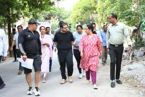 Cyberabad Municipal Commissioner Inspects Kavuri Hills and Kakatiya Hills, Reviews Civic Amenities