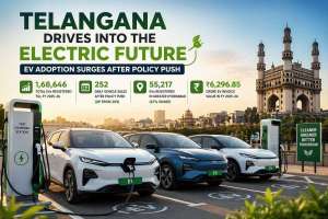 Telangana Sees Sharp Rise in EV Adoption After Policy Push, Hyderabad Leads Growth