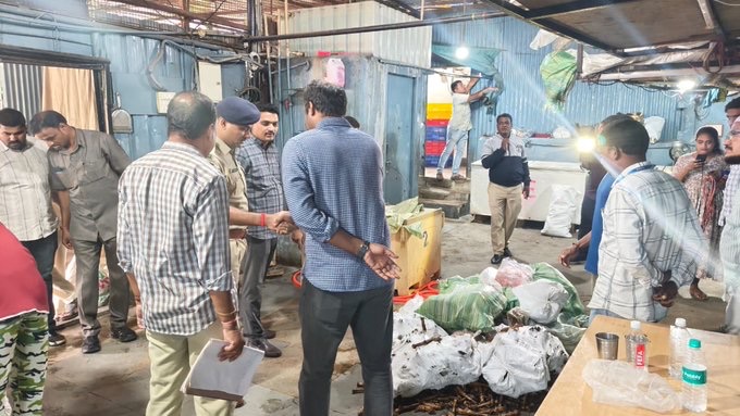 Hyderabad Police Bust Illegal Sale of 12 Tons Spoiled Sheep and Goat Offal