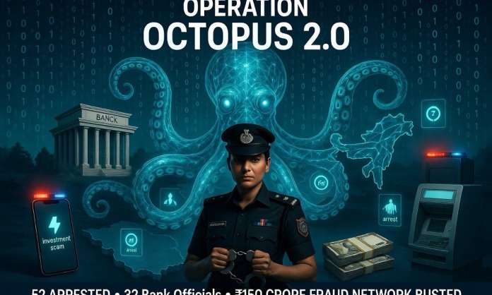 Hyderabad Police Bust Massive Cyber Fraud Network in ‘Operation Octopus 2.0’, Arrest 52 Including 32 Bank Officials
