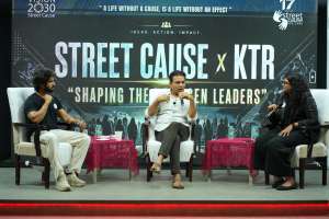 KTR Pledges Rs 17 Lakh to Street Cause NGO, Joins as Advisor at Youth Leadership Event