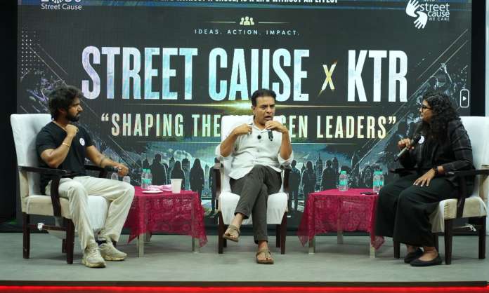 KTR Pledges Rs 17 Lakh to Street Cause NGO, Joins as Advisor at Youth Leadership Event