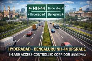 Hyderabad–Bengaluru NH-44 Upgrade: Access-Controlled Highway to Cut Travel Time to 5 Hours