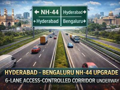 Hyderabad–Bengaluru NH-44 Upgrade: Access-Controlled Highway to Cut Travel Time to 5 Hours