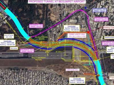 Six-Lane Underpass Approved Under Begumpet Airport Runway, Work to Begin Soon