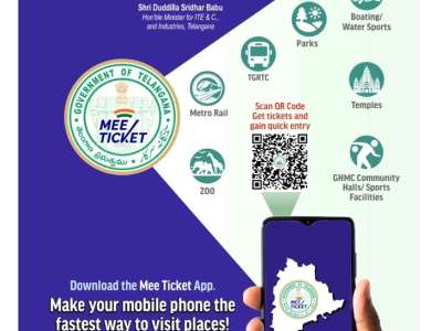 Telangana’s Mee Ticket App Simplifies Travel and Tourism Bookings Across 219 Locations