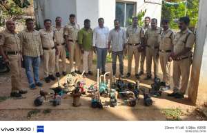 22 Illegal Water Motor Pumps Seized in Kondapur’s Anand Nagar, Prashant Nagar Areas