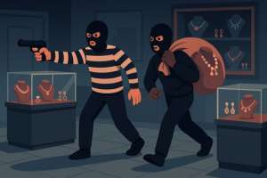 Armed Robbers Loot PMJ Jewels in Karimnagar, 4 Staff Injured in Firing