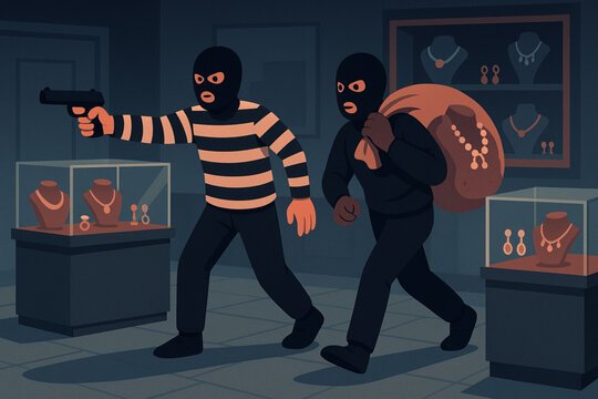 Armed Robbers Loot PMJ Jewels in Karimnagar, 4 Staff Injured in Firing