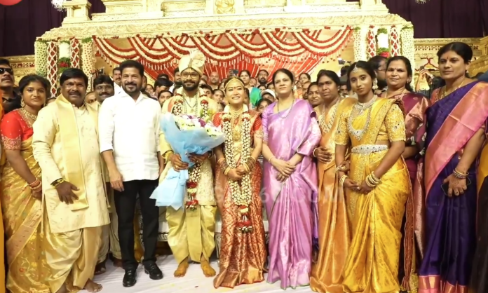 CM Revanth Reddy Attends Congress MLA’s Son’s Wedding in Grand Ceremony