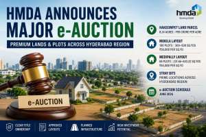 HMDA Announces Major e-Auction of Premium Lands and Plots Across Hyderabad Region