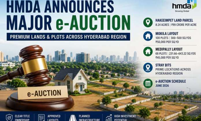 HMDA Announces Major e-Auction of Premium Lands and Plots Across Hyderabad Region