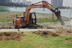 HYDRAA Demolishes Illegal Structures at Kokapet Kotha Cheruvu Lake in Major Crackdown