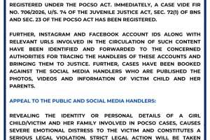 Cyberabad Police Register Cases Against Social Media Accounts for Sharing Minor Victim’s Photos and Videos in POCSO Case