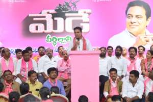 KTR Slams Congress Govt at Labor Day Event, Accuses Revanth of Neglecting Workers