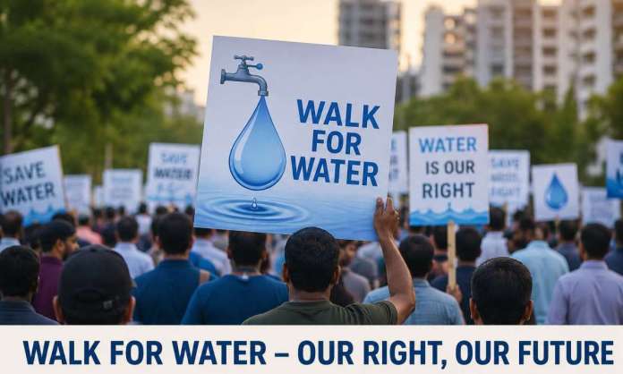 ‘Walk for Water’ Movement Announced Across Gandipet Mandal Over Severe Water Crisis