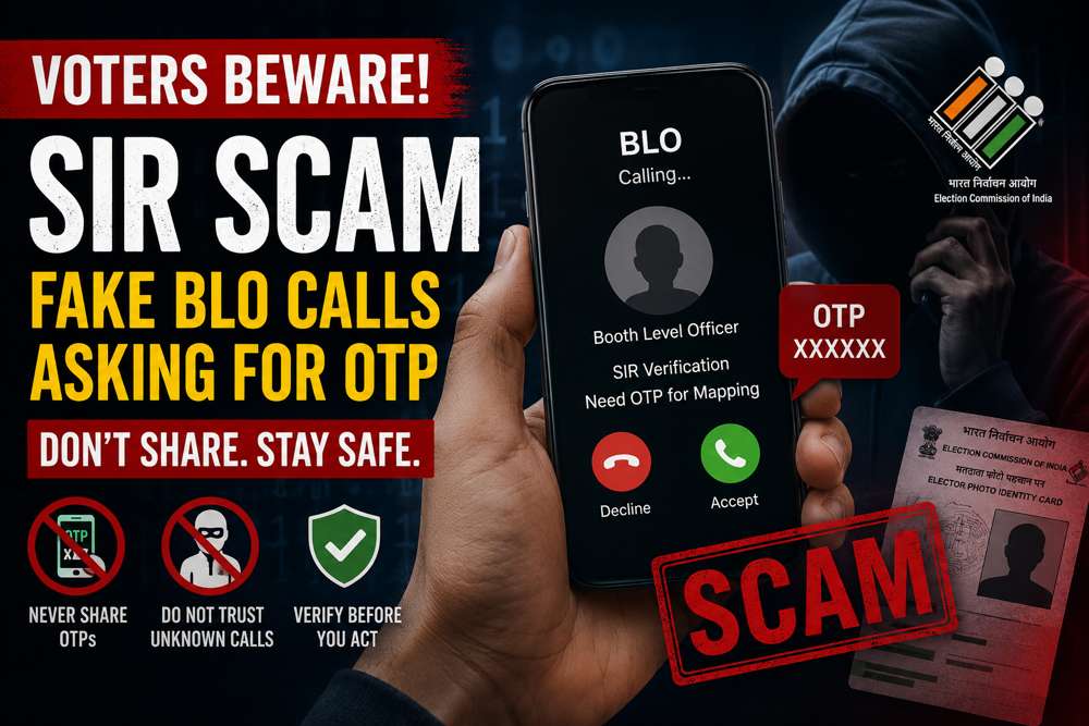 Telangana Voters Alert: Cyber Criminals Using SIR Process to Steal OTPs Through Fake BLO Calls