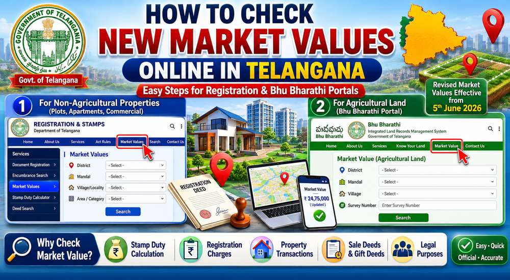 How to Check New Telangana Property Market Values Online