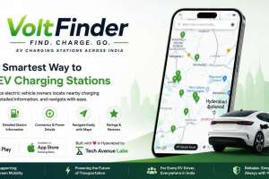 Hyderabad Startup Launches VoltFinder, an EV Charging Station Locator App for India